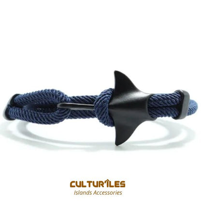 Bracelet Raie manta- Bracelet de corde nautique- Bracelet hommes - Bracelet femmes