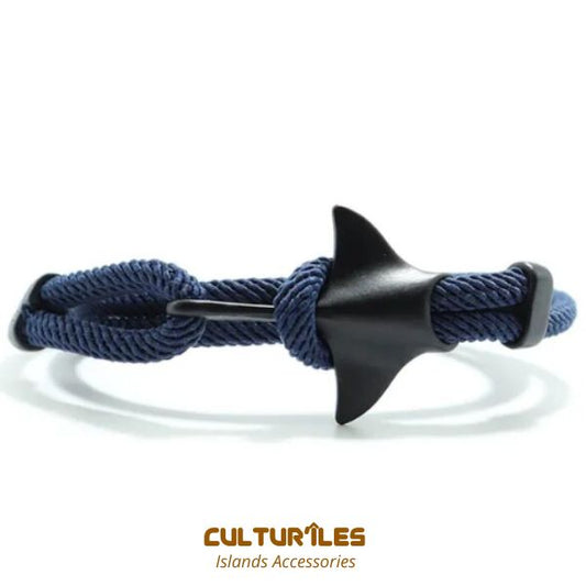 Bracelet Raie manta- Bracelet de corde nautique- Bracelet hommes - Bracelet femmes