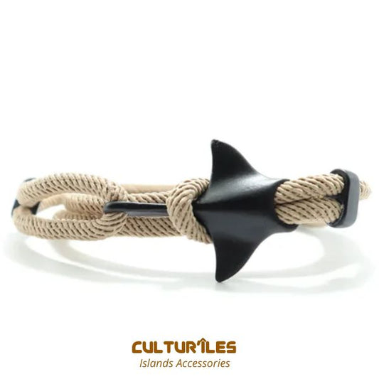 Bracelet Raie Manta - Bracelet de corde nautique- Bracelet hommes - Bracelet femmes