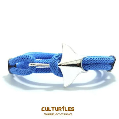 Bracelet Raie Manta - Bracelet de corde nautique- Bracelet hommes - Bracelet femmes