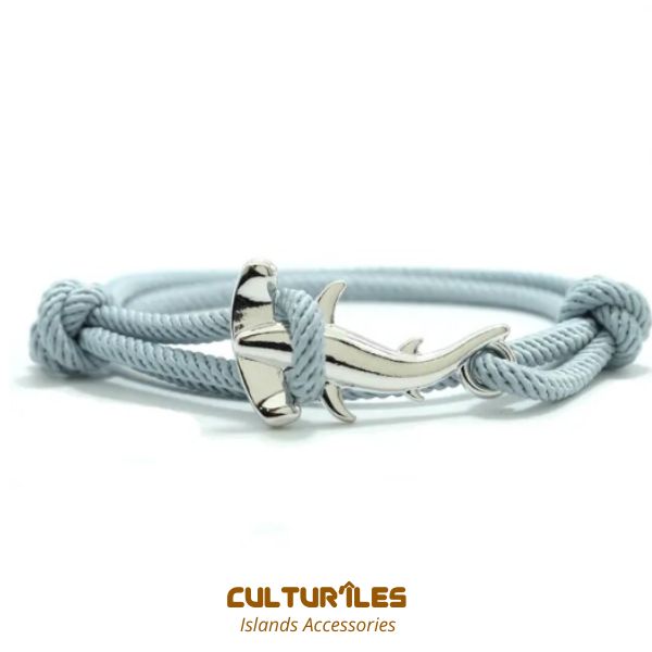 Bracelet Requin - Bracelet de corde nautique- Bracelet hommes - Bracelet femmes