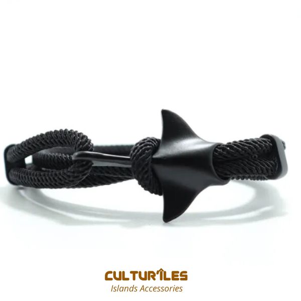 Bracelet Raie Manta - Bracelet de corde nautique- Bracelet hommes - Bracelet femmes