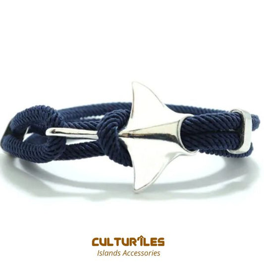 Bracelet Raie Manta - Bracelet de corde nautique- Bracelet hommes - Bracelet femmes