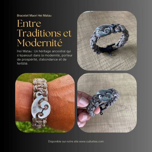 Bracelet Hei Matau Maori Nouvelle-Zélande/Polynésie – Bijou Protecteur, Artisanat