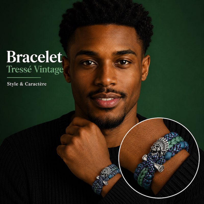 Bracelet Tressé Vintage – Style & Caractère - Pirates des Caraïbes