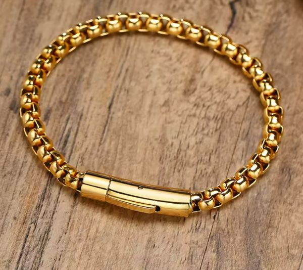Bracelet Chaîne pour Hommes – Acier Inoxydable Vieilli