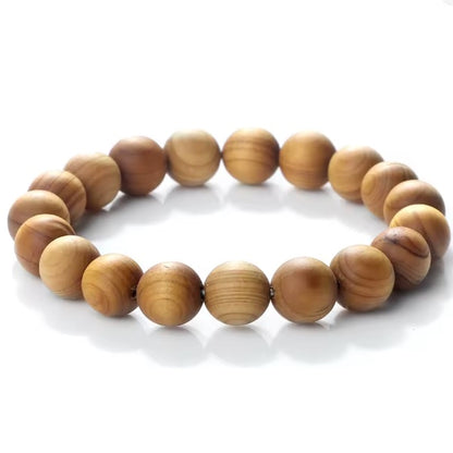 Bracelets en perles en bois de santal de Madagascar