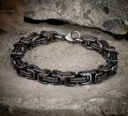Bracelet Homme Vintage – Force & Caractère en Acier Inoxydable