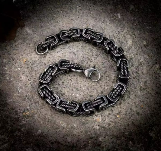 Bracelet Homme Vintage – Force & Caractère en Acier Inoxydable