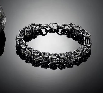 Bracelet Homme Vintage – Force & Caractère en Acier Inoxydable