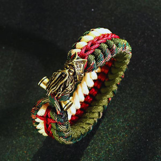 Bracelet Vintage Tressé – Esprit Pirate  & Artisanat