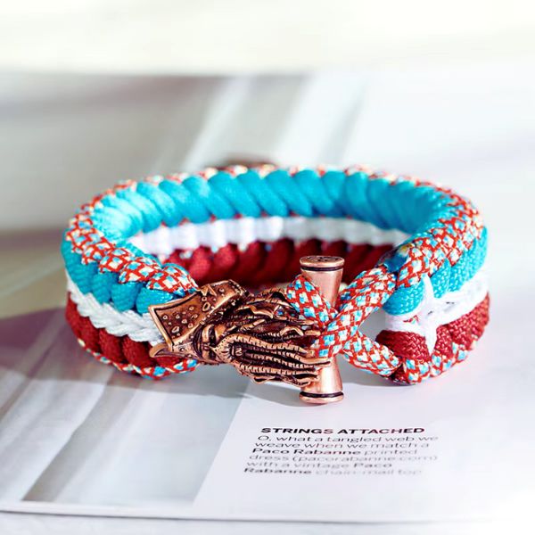 Bracelet Vintage Tressé – Esprit Pirate  & Artisanat