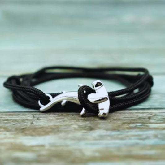 Bracelet en Paracorde Requin Marteau - Élégance Minimaliste pour Homme et Femme