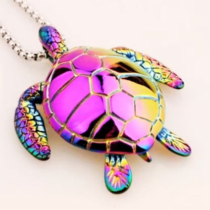 Collier Tortue Métal – Symbole de sagesse et de longévité