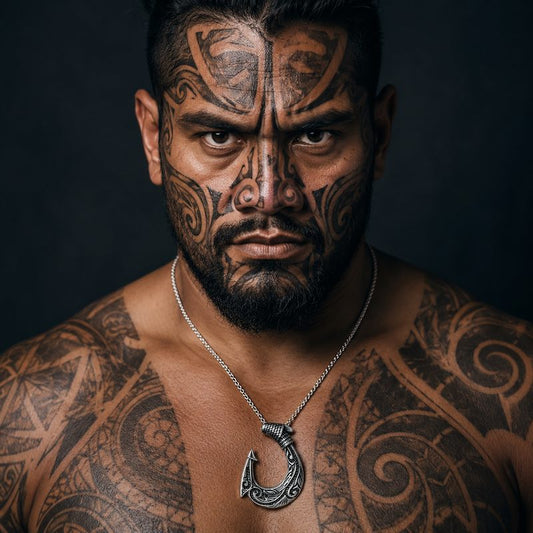 Collier Hei Matau Maori - Collier de protection - Polynésie / Nouvelle Zélande