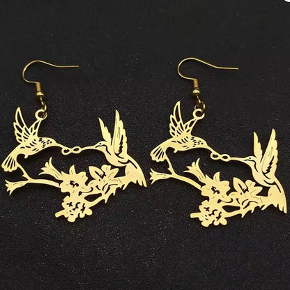 Boucles d’Oreilles Colibris pour Femmes – Élégance et Symbole des Caraïbes