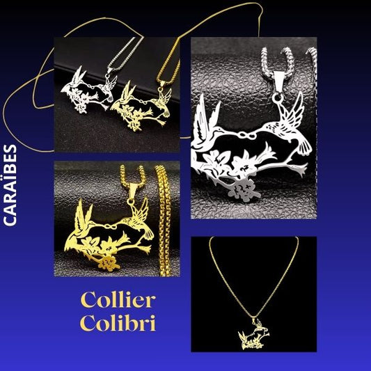 Collier Colibri – Symbole d’Amour et de Liberté - Caraïbes