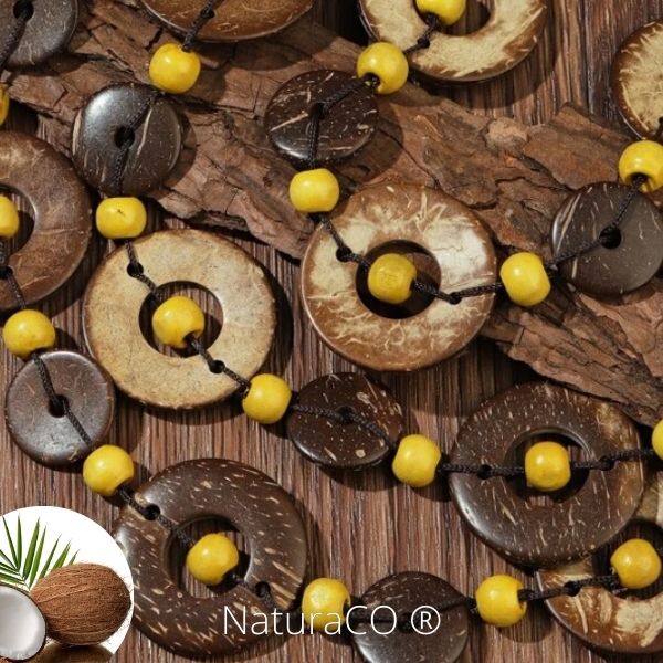 Collier original en Noix de Coco - Naturel et Ecologique - NaturaCO ®