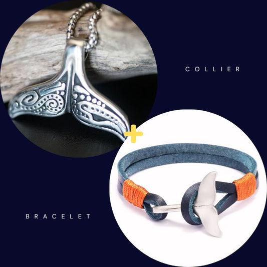 Offre Combo Femmes : Collier Pendentif et Bracelet Maori - Polynésie / Nouvelle Zélande