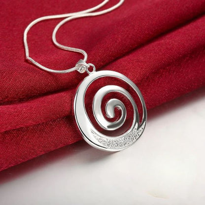 Bijou Pendentif Koru Maori - Parure Collier et Boucles d'Oreilles pour Femmes en Acier Inoxydable