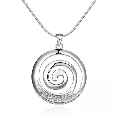 Bijou Pendentif Koru Maori - Parure Collier et Boucles d'Oreilles pour Femmes en Acier Inoxydable