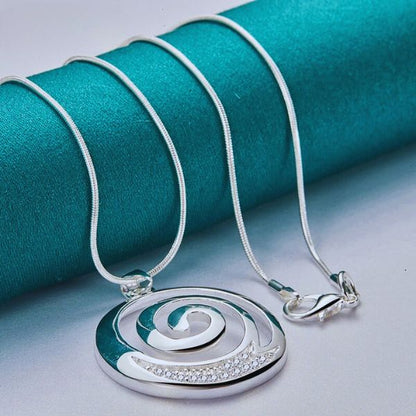 Bijou Pendentif Koru Maori - Parure Collier et Boucles d'Oreilles pour Femmes en Acier Inoxydable