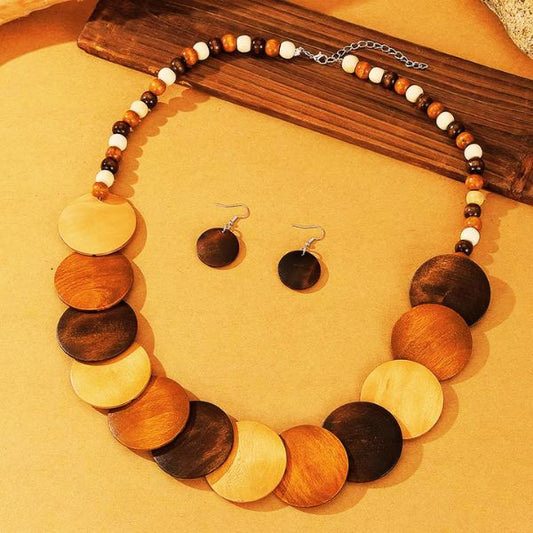 Collier en  Bois - Création Artisanale par Creatiz, Martinique