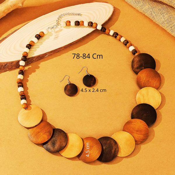 Collier en  Bois - Création Artisanale par Creatiz, Martinique