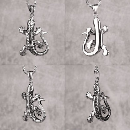 Collier Pendentif Gecko – L’esprit de la Réunion autour du cou