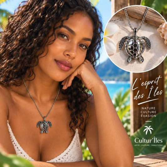 Collier Pendentif Tortue – Symbole de Sagesse et de Longévité