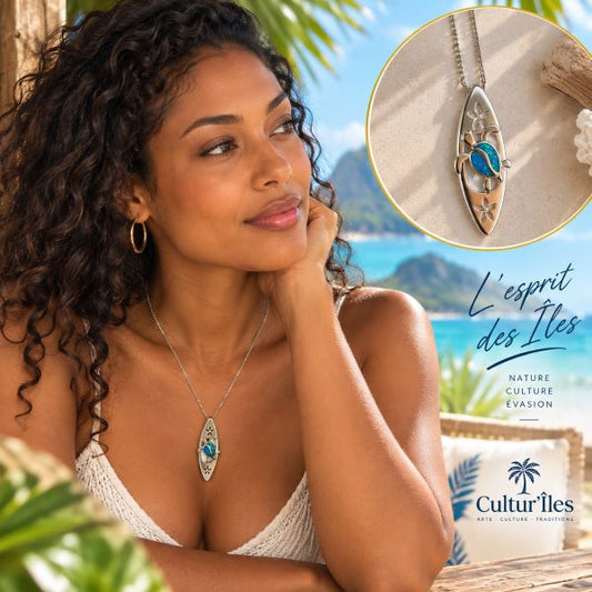 Collier Pendentif Tortue Bleue – Élégance marine et symbolisme protecteur