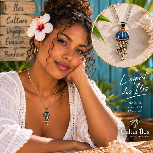 Collier Pendentif Méduse de Mer – Élégance Océanique