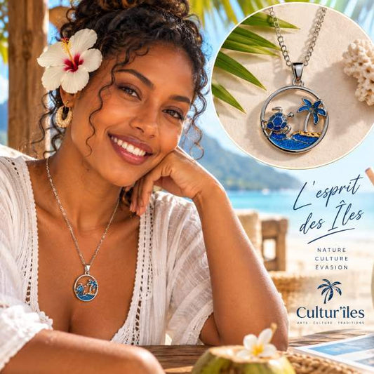 Collier Tortue Bleu Azur – Le Bijou Parfait pour Sublimer Votre Look