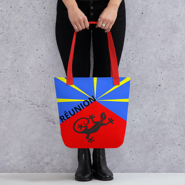 Grand Tote Bag Bio – La Réunion Lé La – Design Margouillat