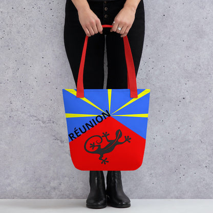 Grand Tote Bag Bio – La Réunion Lé La – Design Margouillat