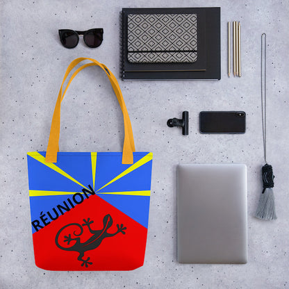 Grand Tote Bag Bio – La Réunion Lé La – Design Margouillat