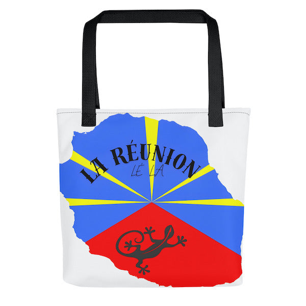 Grand Tote Bag Bio – La Réunion Lé La – Design Margouillat