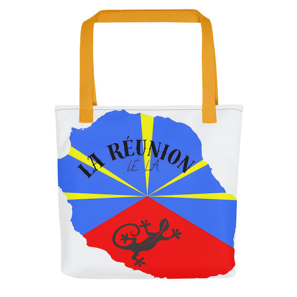 Grand Tote Bag Bio – La Réunion Lé La – Design Margouillat