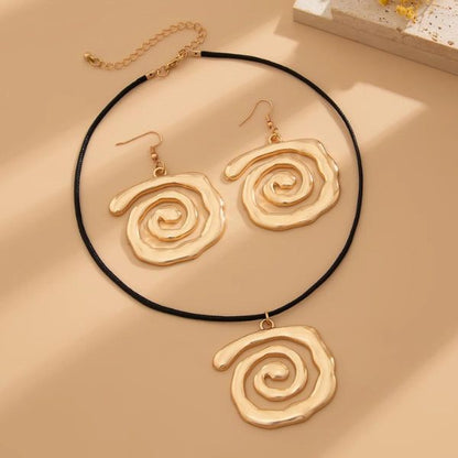 Parure Collier Pendentif et Boucles d'oreilles Maori KORU  - Pendentif Maori