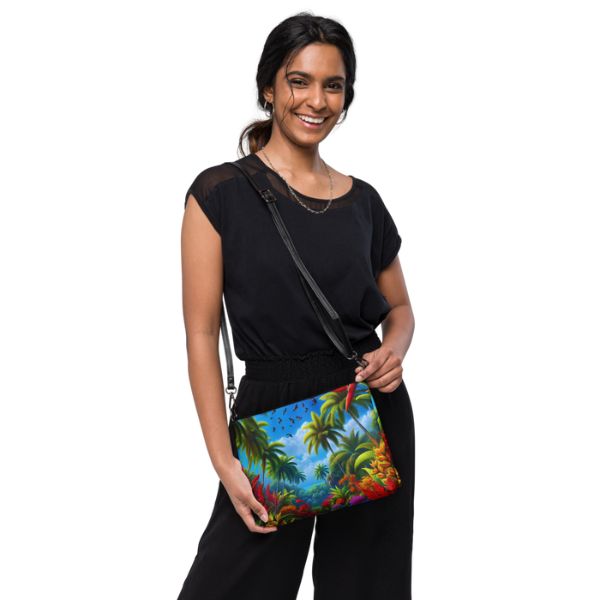 Sac bandoulière Design Jardin Tropical des Antilles