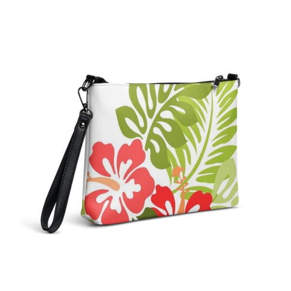 Sac bandoulière Design Hibiscus des Antilles