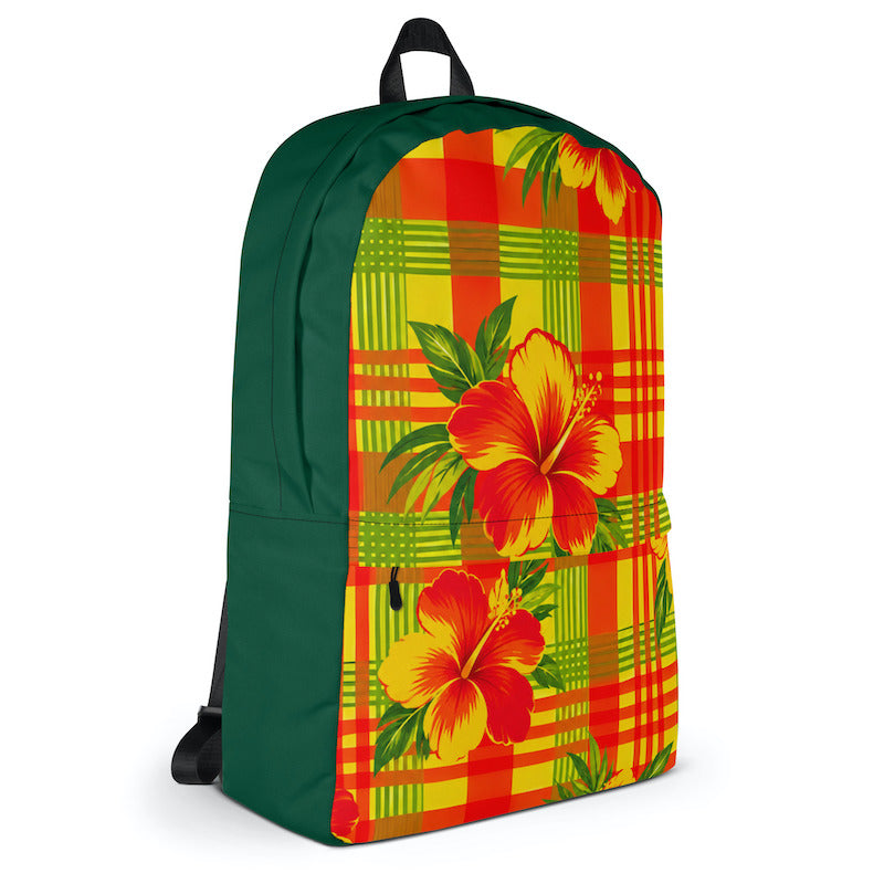 Sac à dos - homme ou femme - Madras - Antilles - Guadeloupe , Martinique
