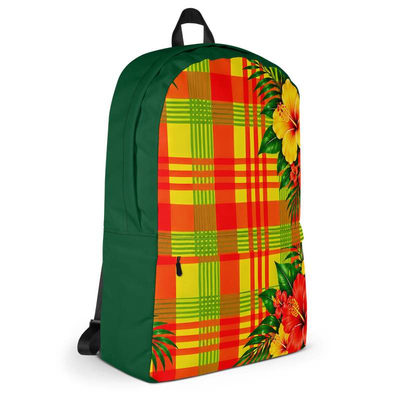 Sac à dos - homme ou femme - Madras - Antilles - Guadeloupe , Martinique