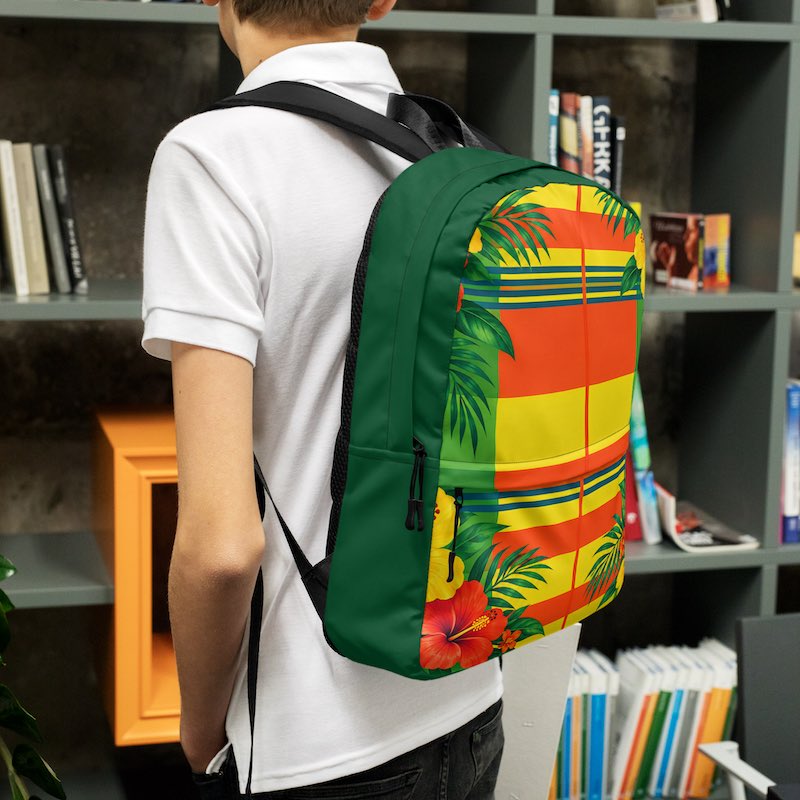 Sac à dos - homme ou femme - Madras - Antilles - Guadeloupe , Martinique