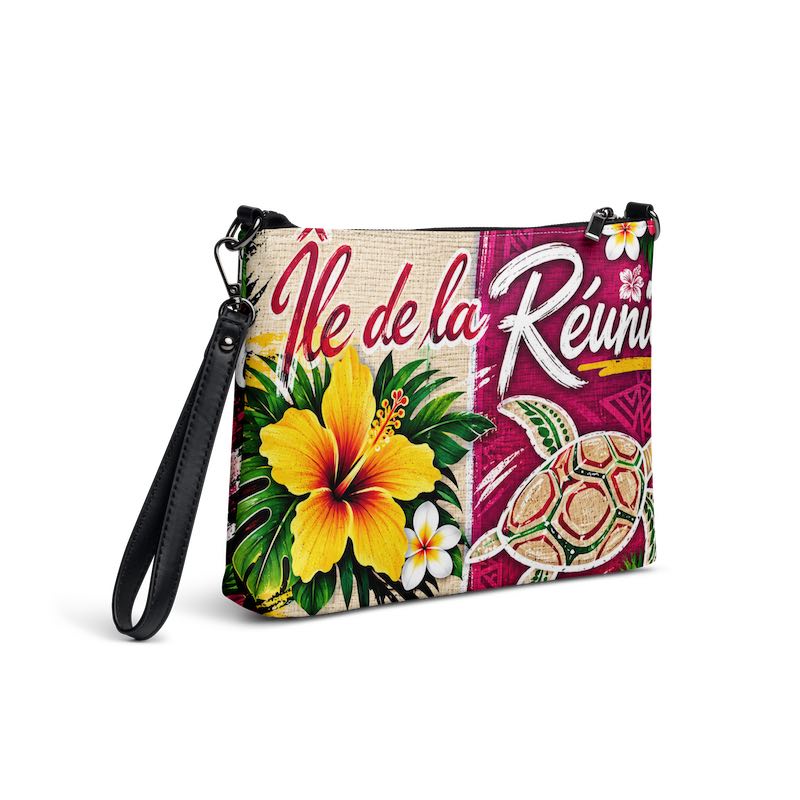 Sac en bandoulière - Sac artisanal péi - Artisanat Réunion fait main