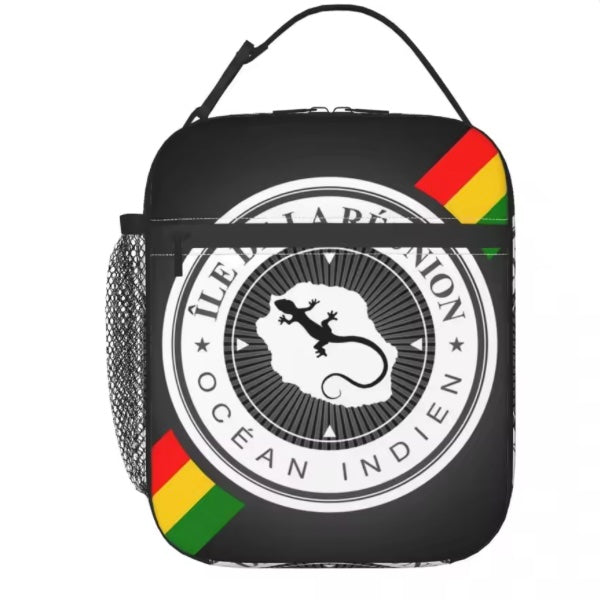 Sac à Déjeuner Isotherme – Aux Couleurs et Symboles de La Réunion