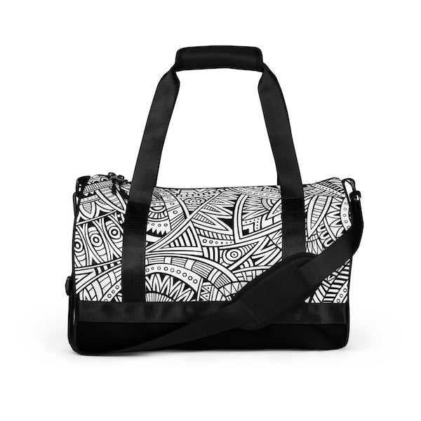 Sac de Sport Unisexe Motif Tribal – Robuste et Stylé