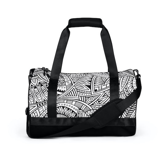 Sac de Sport Unisexe Motif Tribal – Robuste et Stylé