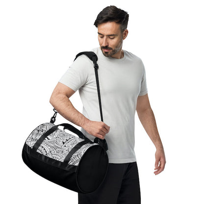 Sac de Sport Unisexe Motif Tribal – Robuste et Stylé