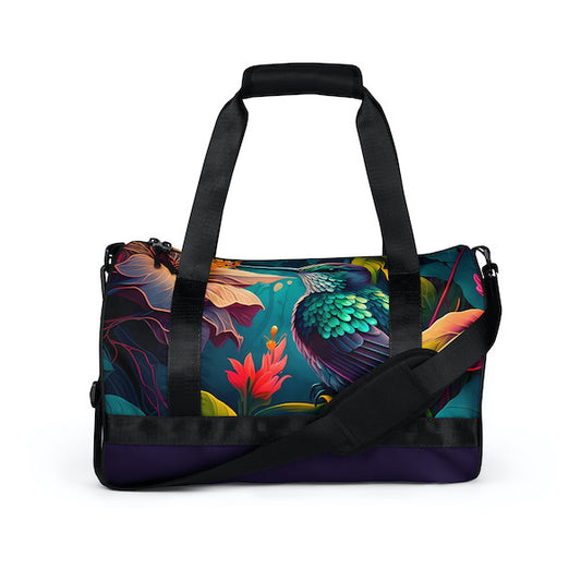 Sac de Sport Unisexe Motif Jardin Tropical – Pratique et Éclatant